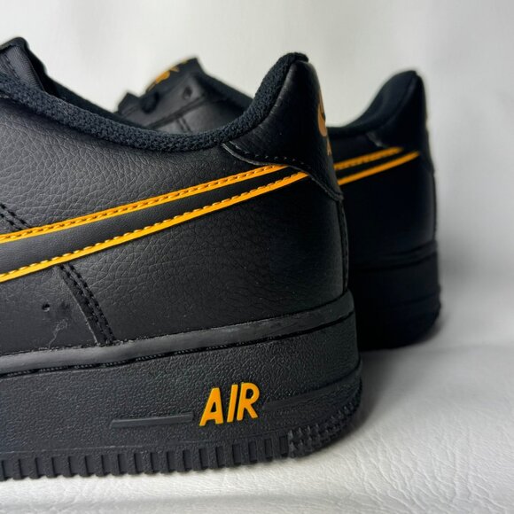 H92 - SIZE 6Y / 7.5 WOMENS NIKE AIR FORCE 1 BLACK/ SUNDIAL IF6158 001 - Picture 5 of 10